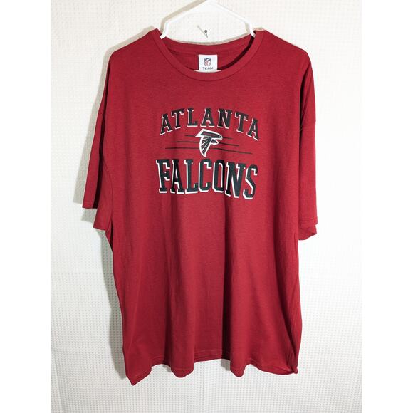 Atlanta Falcons NFL Team Apparel 2XL Red Graphic T-Shirt Men’s NWT Football Tee - Picture 1 of 5